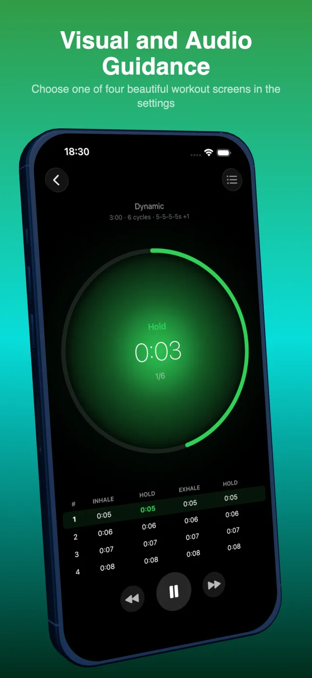 OxyBoost breathing timer